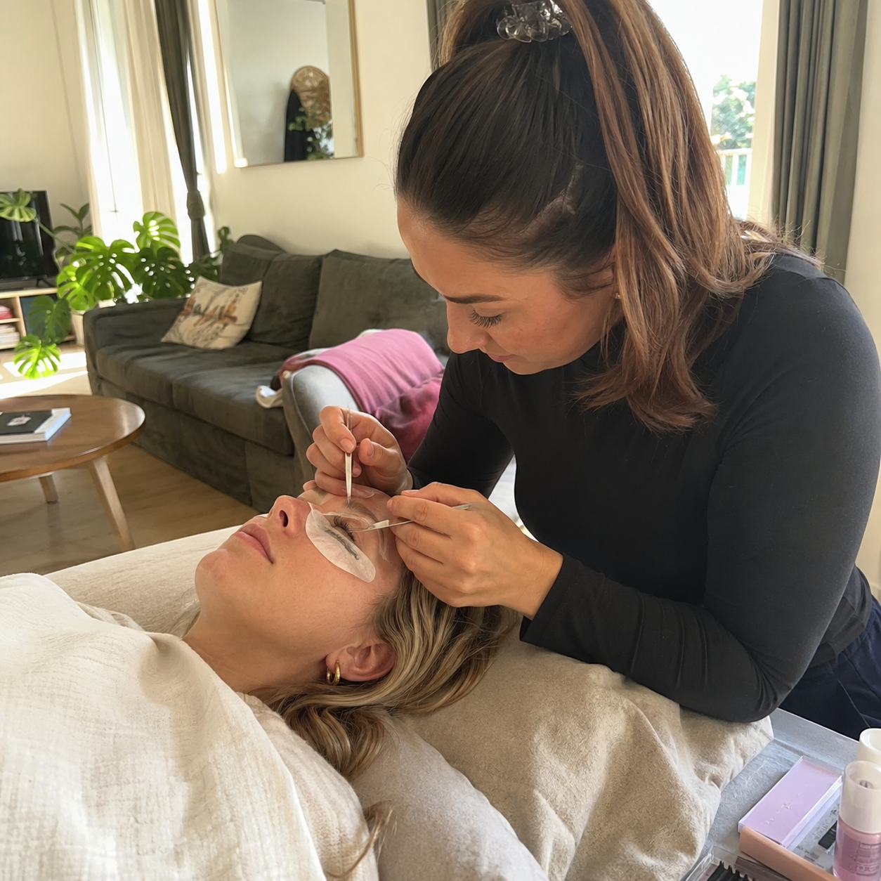 Behandeling door BeautySession klant